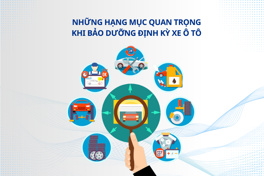 Những hạng mục quan trọng khi bảo dưỡng định kỳ xe ô tô