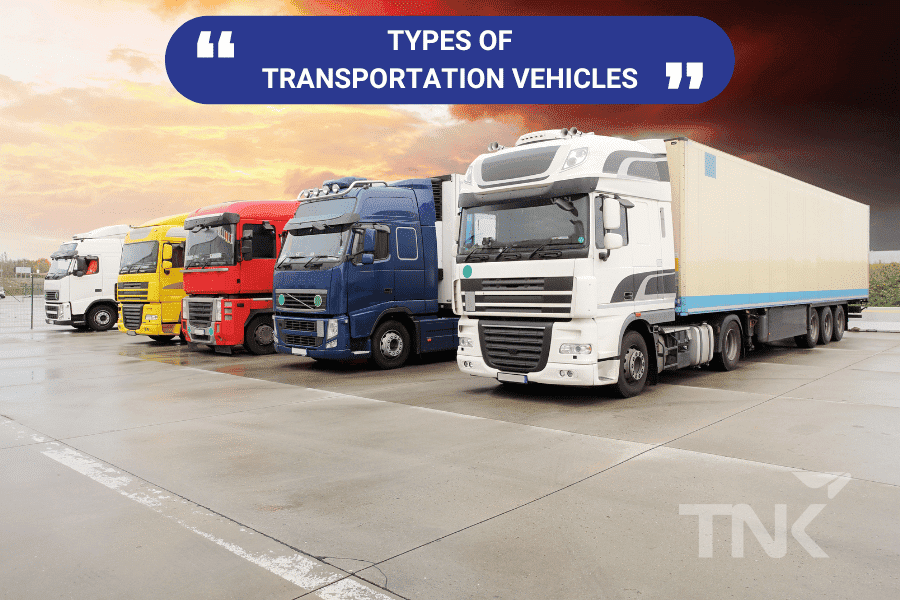 Types of transport vehicles