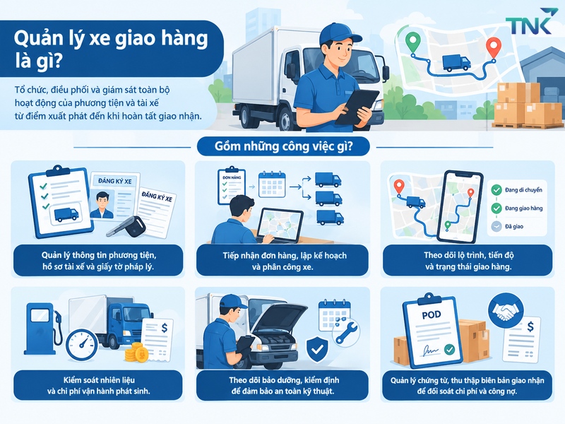 cách quản lý xe giao hàng cách quản lý xe giao hàng