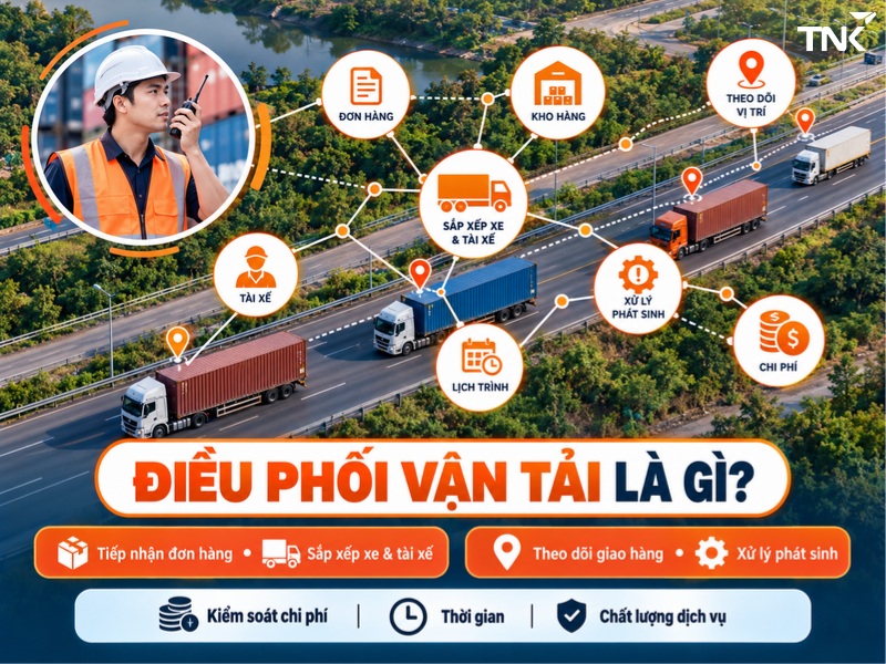quy trình điều phối vận tải quy trình điều phối vận tải